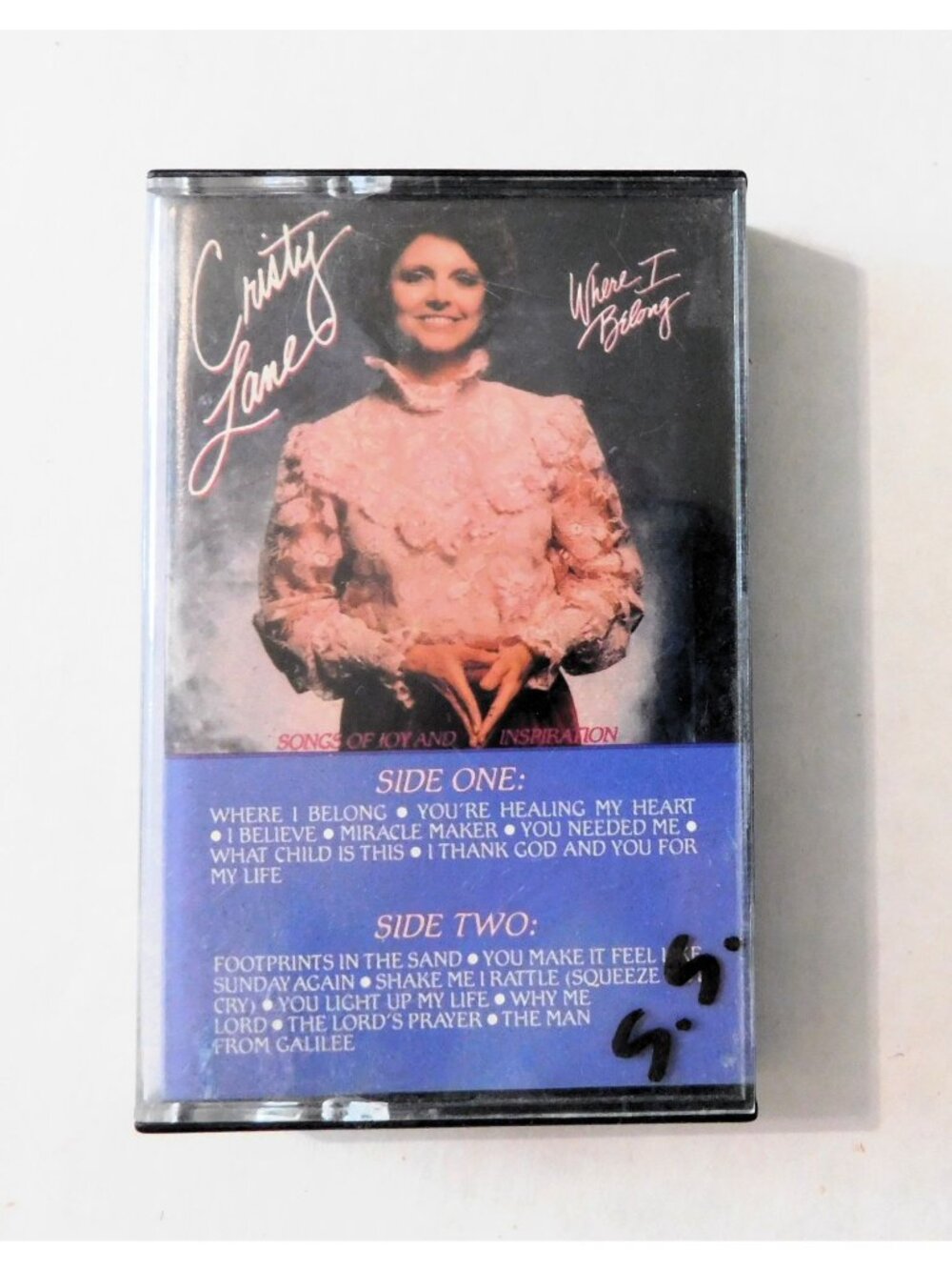 Cristy Lane Where I Belong Vintage 1984 Cassette Album Songs of Inspirational